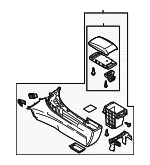 Console Assembly - Mazda (bcn764420k02) - view 3