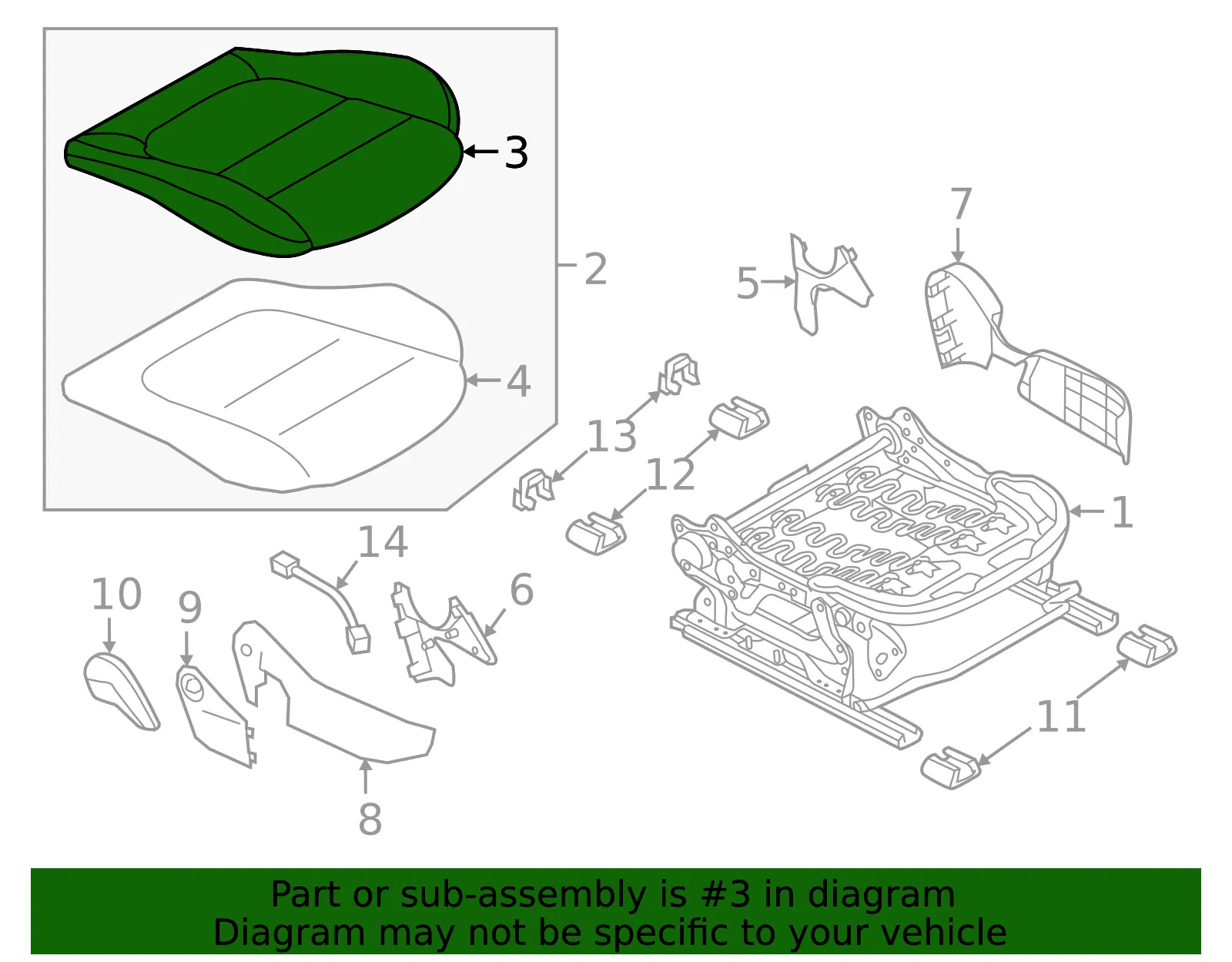 Cushion Cover - Mazda (bdgf8811102) - view 2