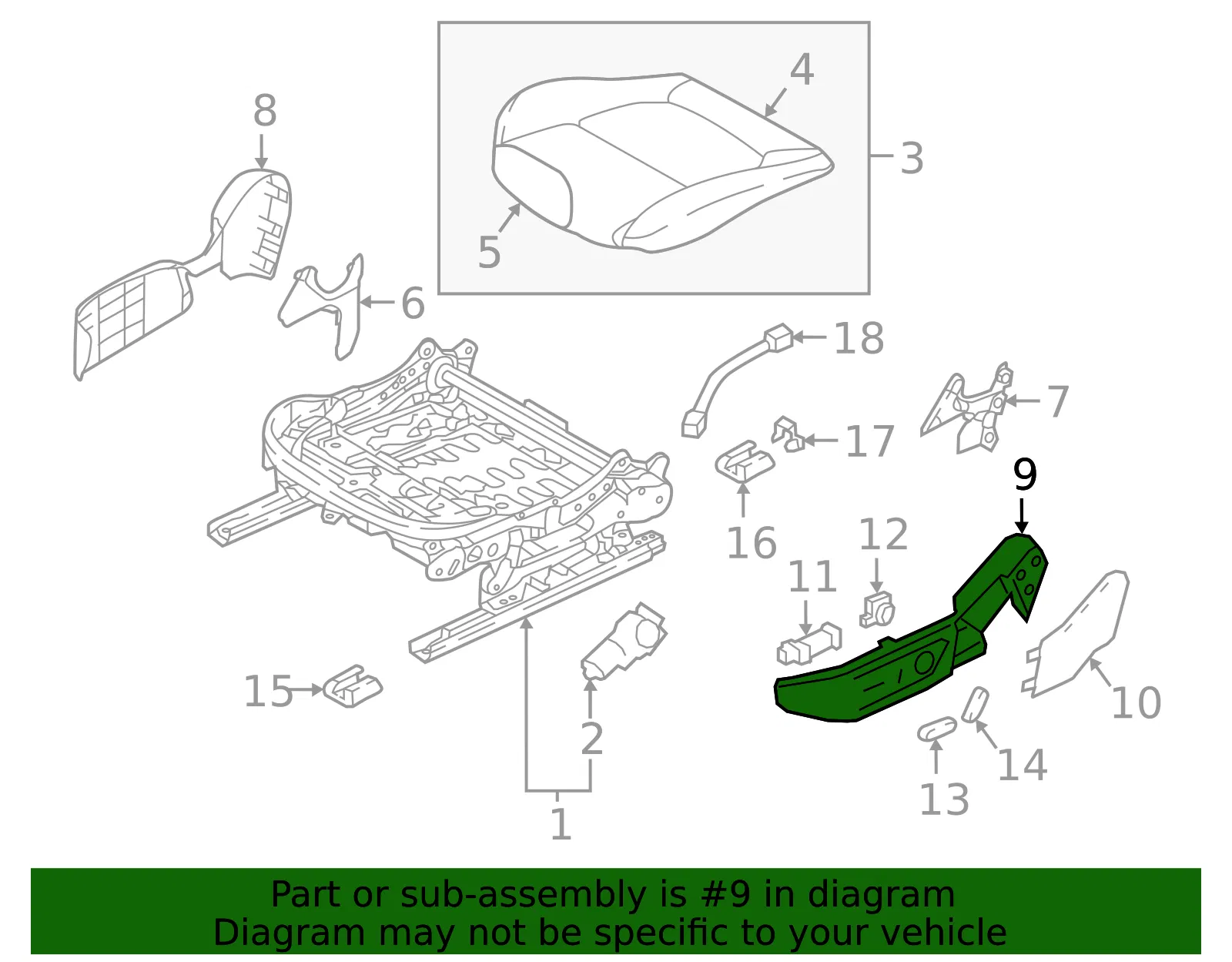 Seat Trim Panel - Mazda (bdgf881h302) - view 2