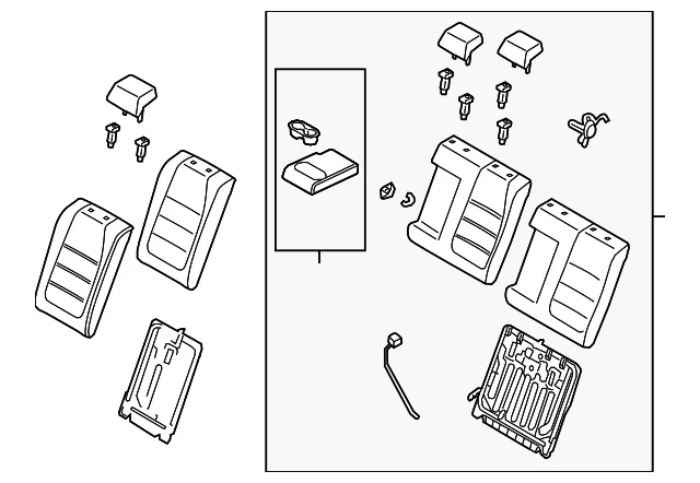 Seat Back Assembly - Mazda (bdlm57450e02)