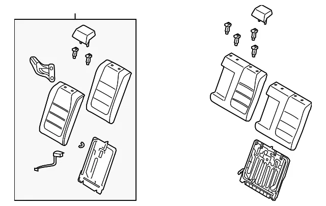 Seat Back Assembly - Mazda (bdlr57400c02)