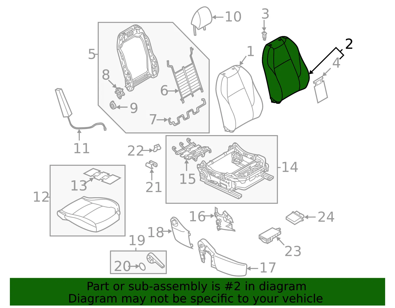 Seat Back Pad - Mazda (bdts88132) - view 2