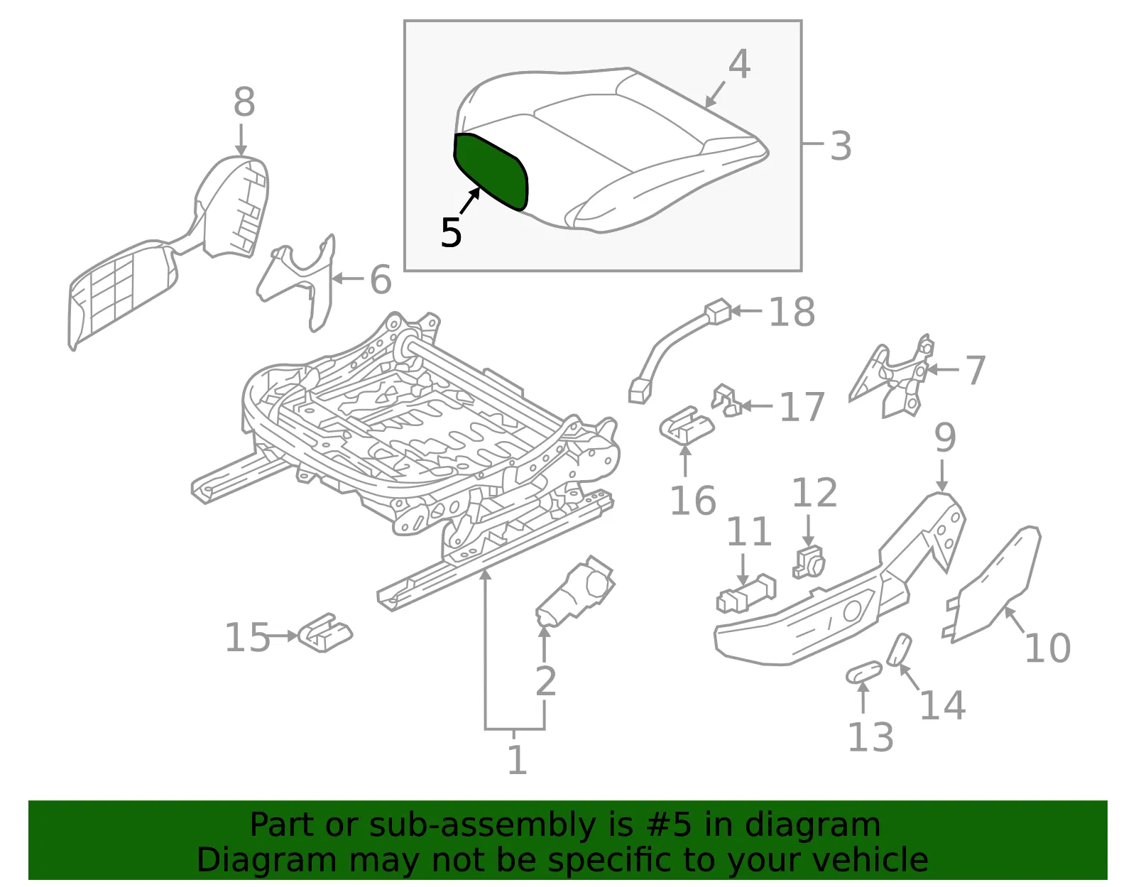 Seat Cushion Pad - Mazda (bdts88162) - view 2