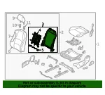 Seat Back Frame - Mazda (bdts88680) - view 4