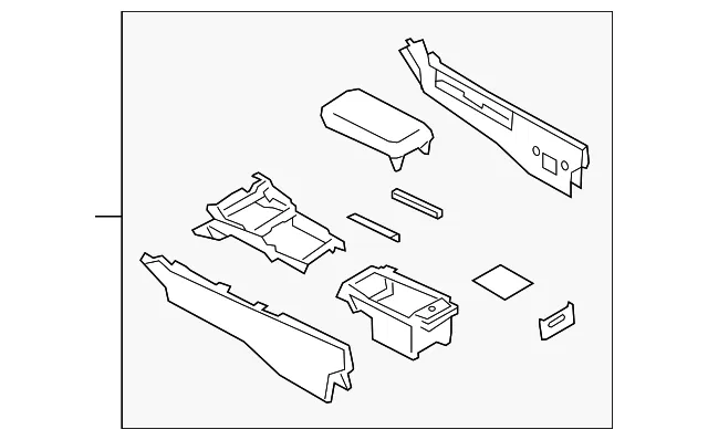 Center Console - Mazda (bdwp64420b02)