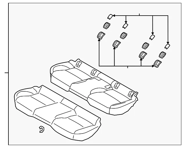 Seat Cushion Foam - Mazda (beet57200j39)