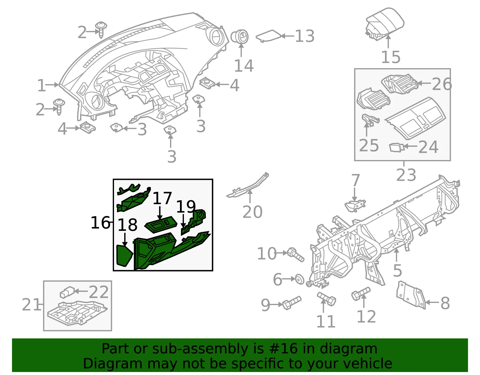 Instrument Panel Trim Panel - Mazda (beh864280e02) - view 2