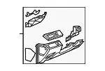 Instrument Panel Trim Panel - Mazda (beh864280e02) - view 3