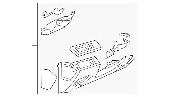 Instrument Panel Trim Panel - Mazda (beh864280e31)