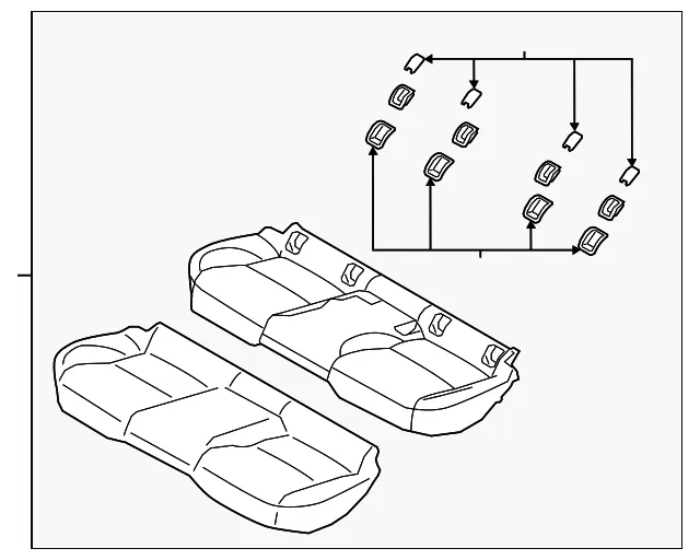 Seat Cushion Foam - Mazda (bepp57200h02)