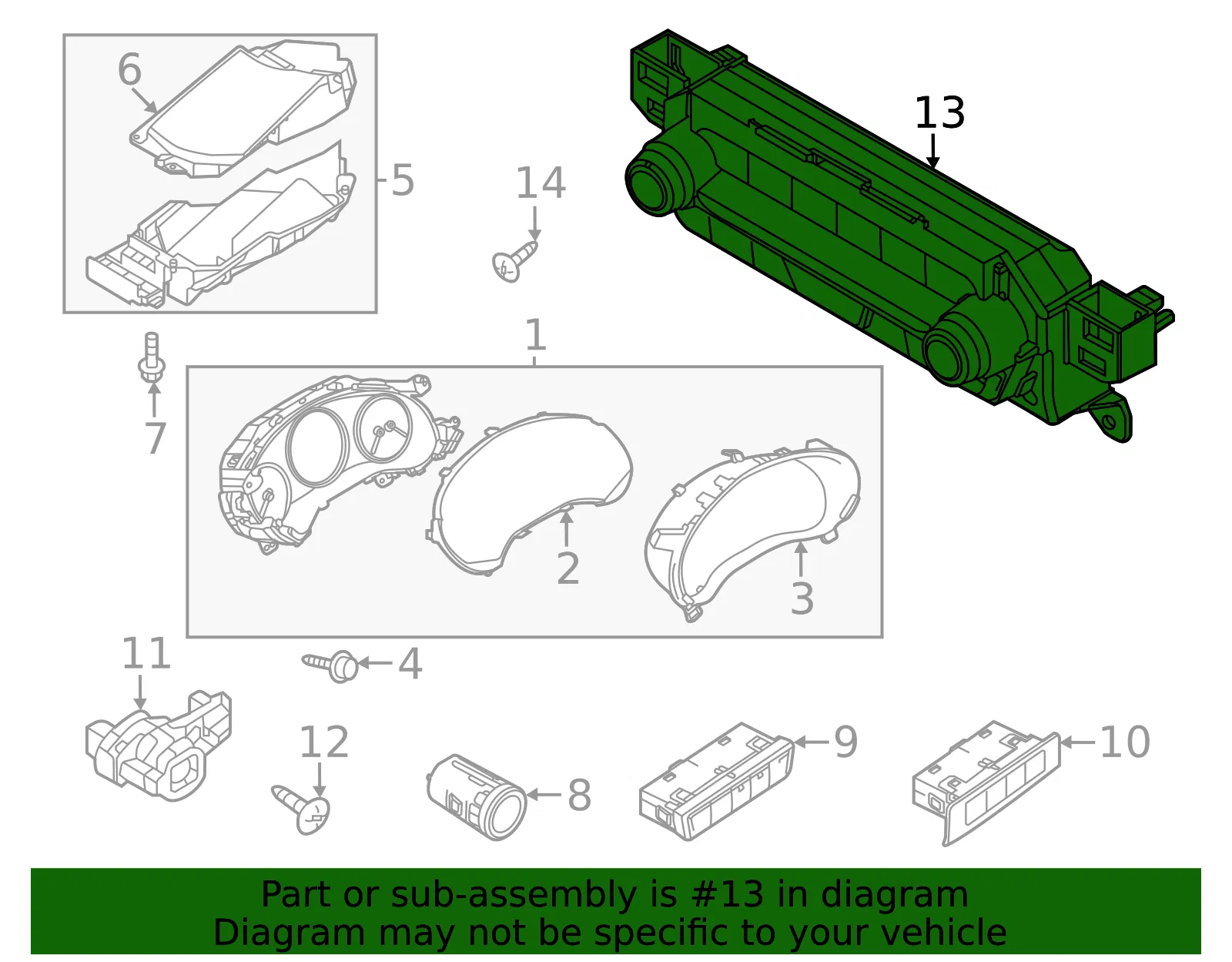 Dash Control Unit - Mazda (bfwc61190) - view 2