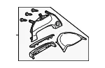 Instrument Panel Trim Panel - Mazda (bhn15542002) - view 3