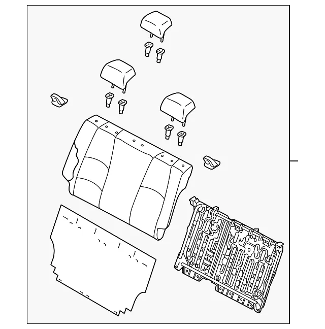 Seat Back Assembly - Mazda (bhn157350e02)