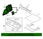 Trunk Trim Panel - Mazda (bhn168870) - view 4