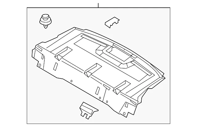 Package Tray Trim - Mazda (bhn3683a0d02)