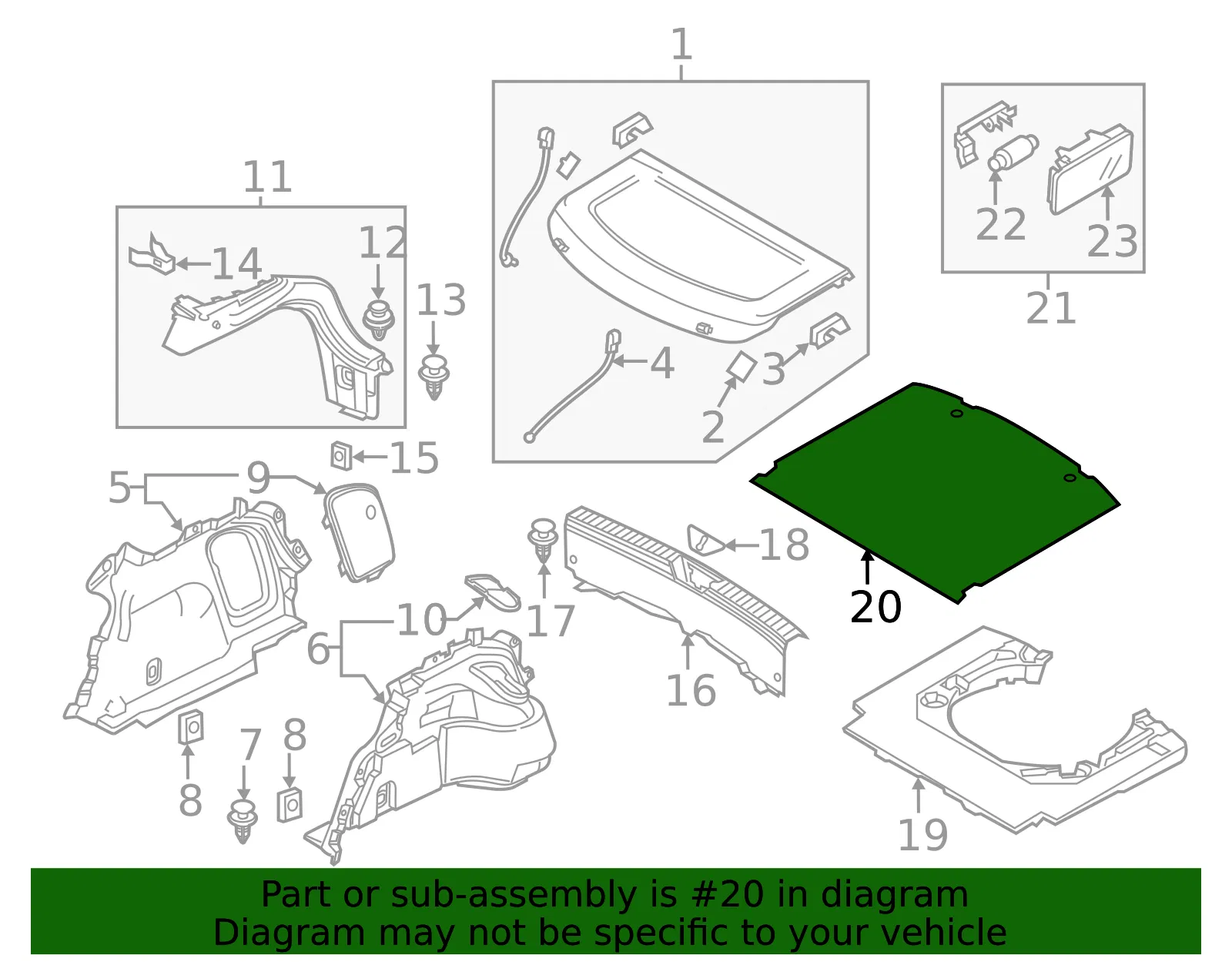 Floor Mat - Mazda (bhn96881xa02) - view 2