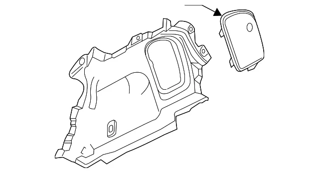Trunk Trim Panel - Mazda (bhn96885002)