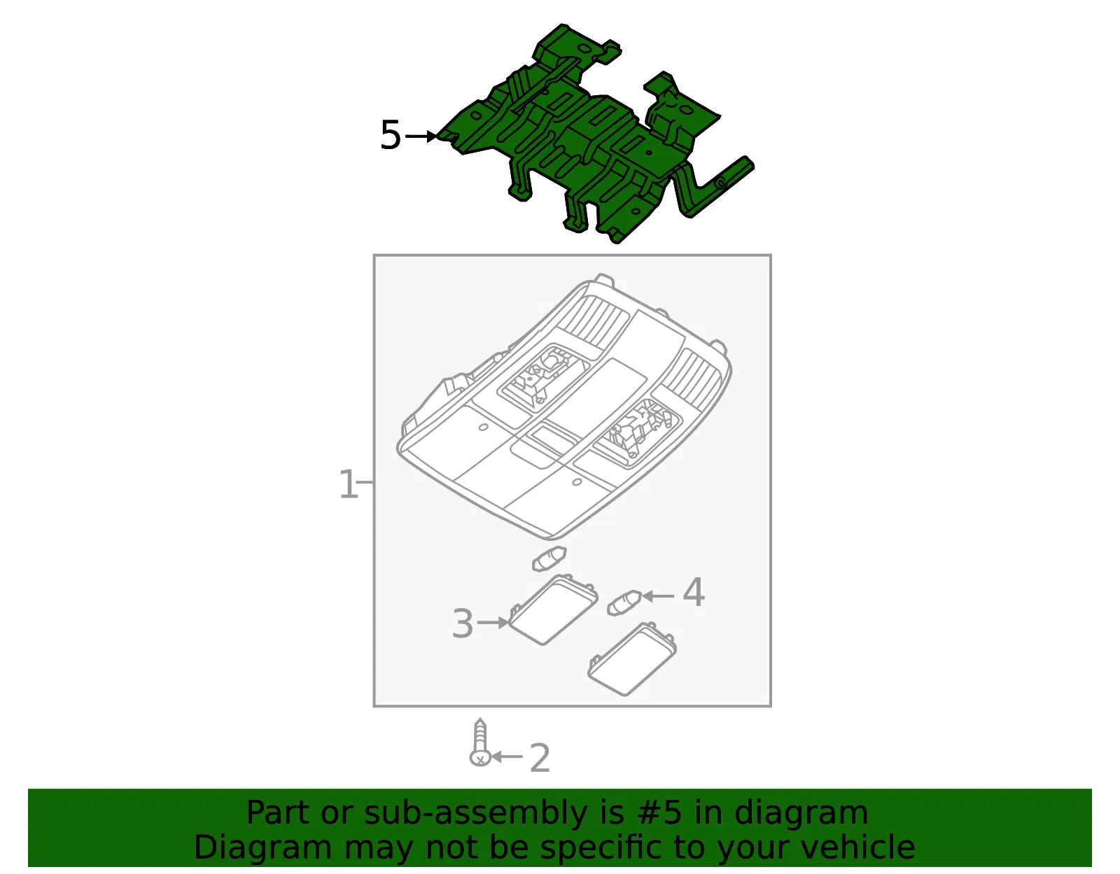 Console Bracket - Mazda (bhn96998xb) - view 2