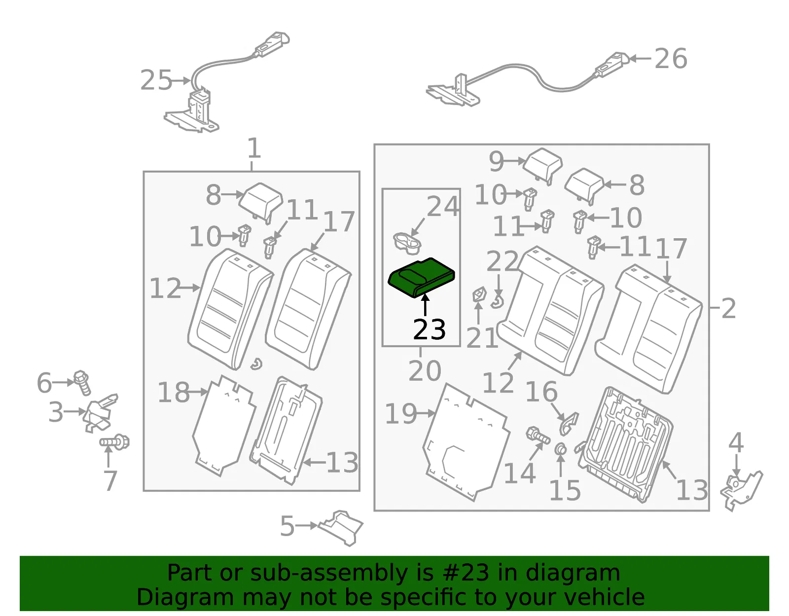 Armrest Cover - Mazda (bhn9883b134) - view 2