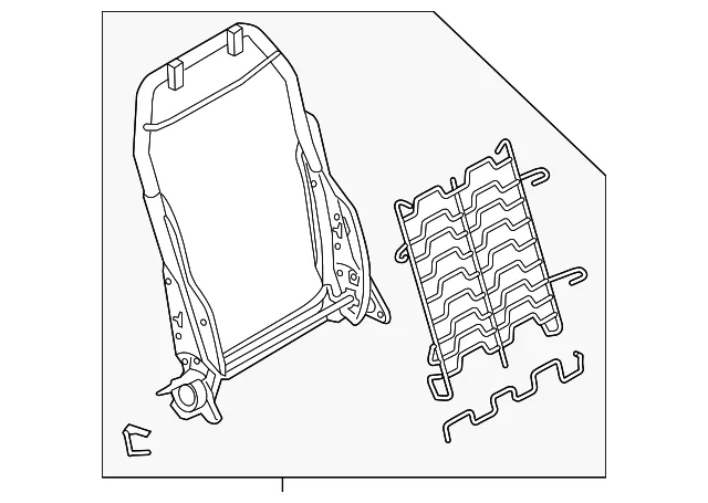 Seat Back Frame - Mazda (bhn988630)