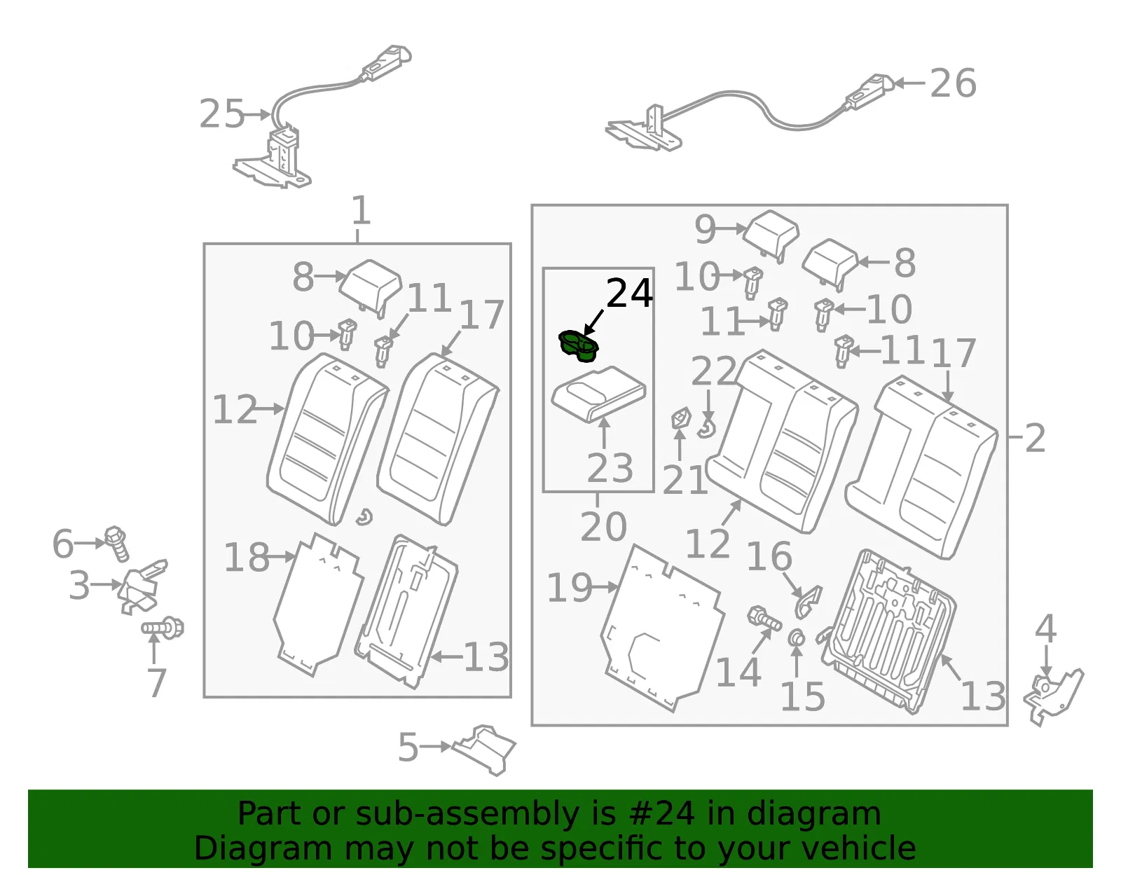 Armrest Cover - Mazda (bhp5883b139) - view 2