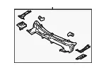 Upper Dash Panel - Mazda (bhr153500d) - view 3