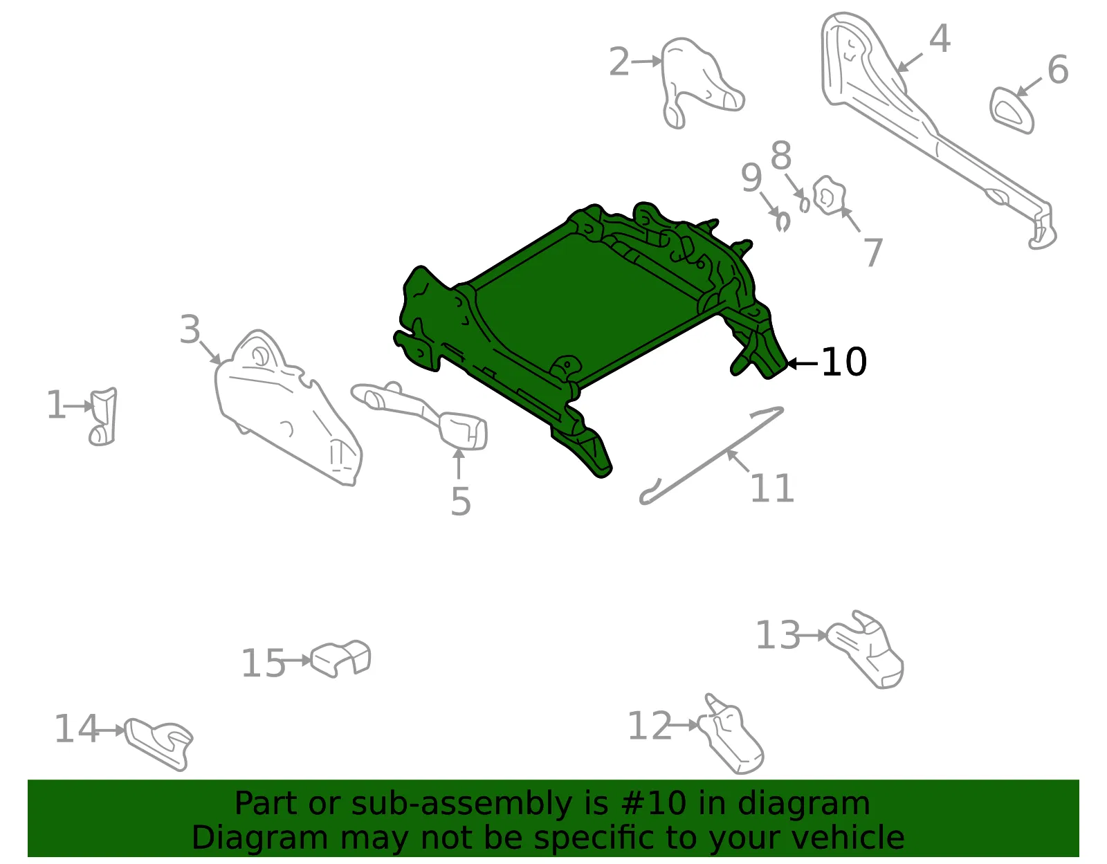 Seat Adjust Assembly - Mazda (bj0e88h50b) - view 2