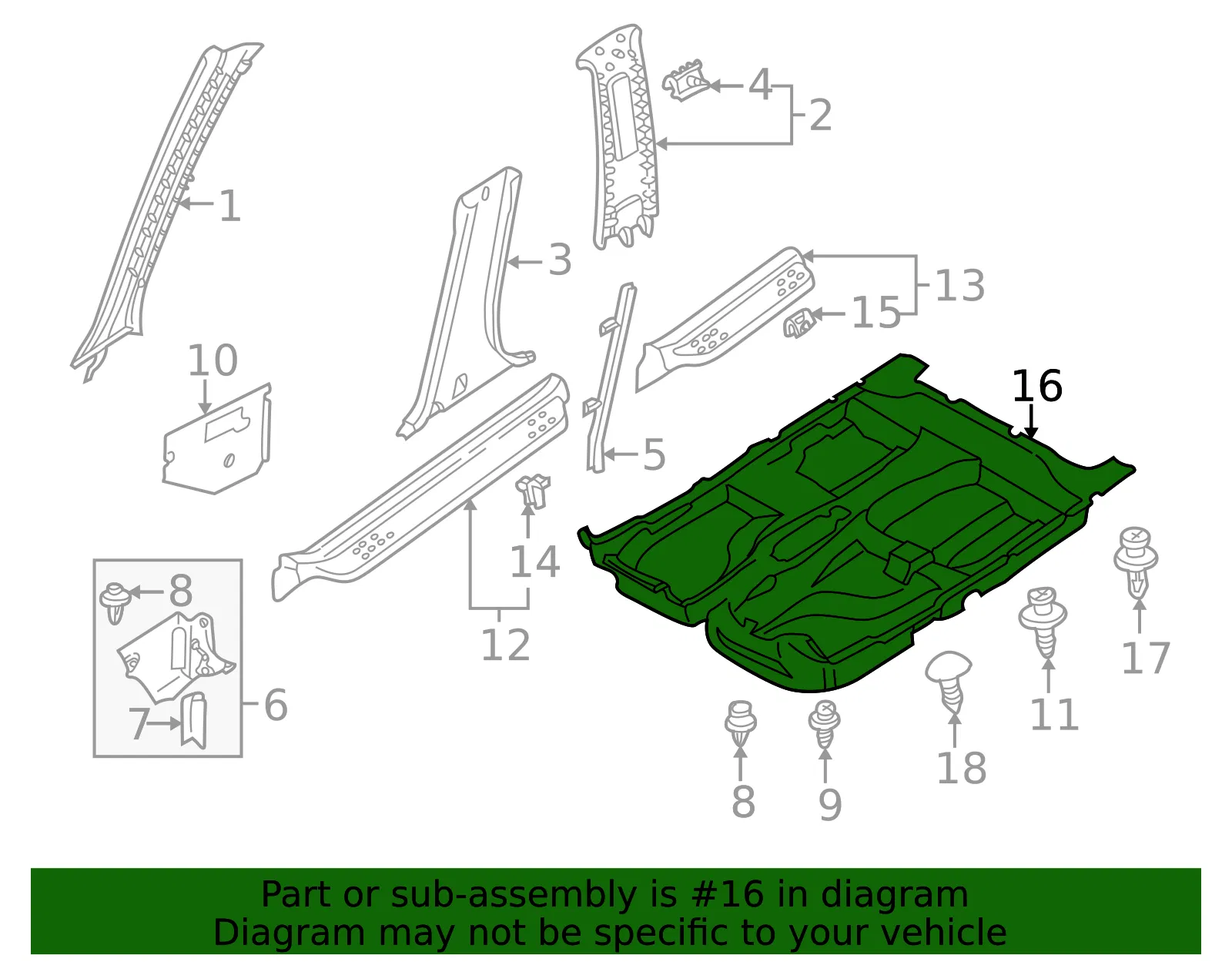 Floor Carpet - Mazda (bj0f68670c80) - view 2