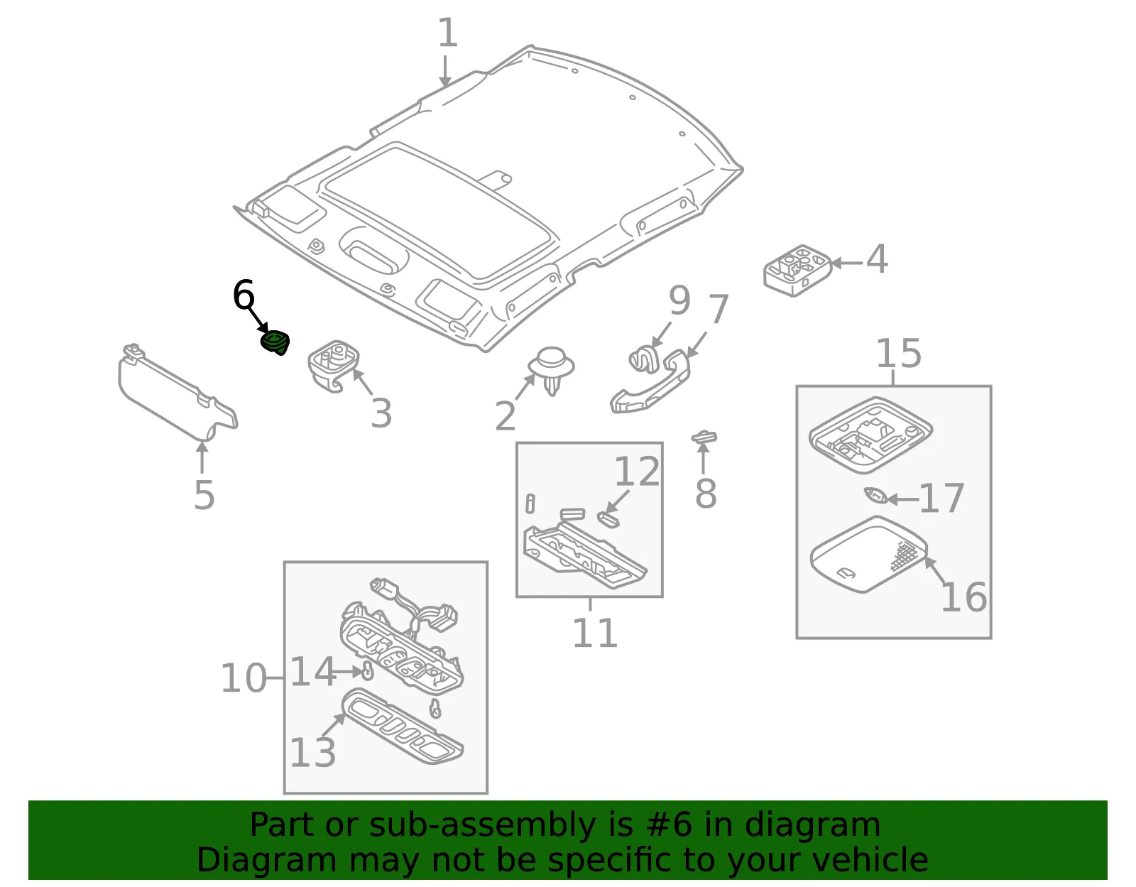 Sun-Visor Support - Mazda (bj1v6926103) - view 2