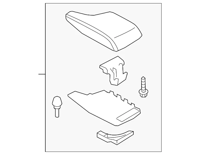 Armrest Assembly - Mazda (bjs764450a02)