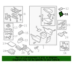 Console Trim Panel - Mazda (bjs8644a1) - view 4