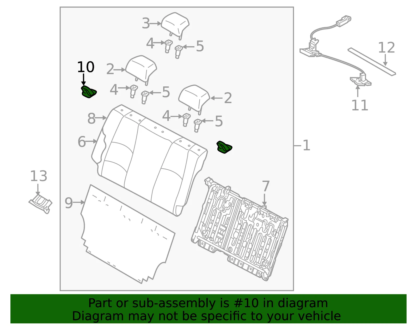 Seat Belt Guide - Mazda (bjs8882p702) - view 2
