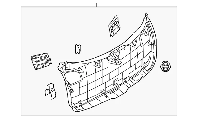 Lift-Gate Trim - Mazda (bjt668960a)