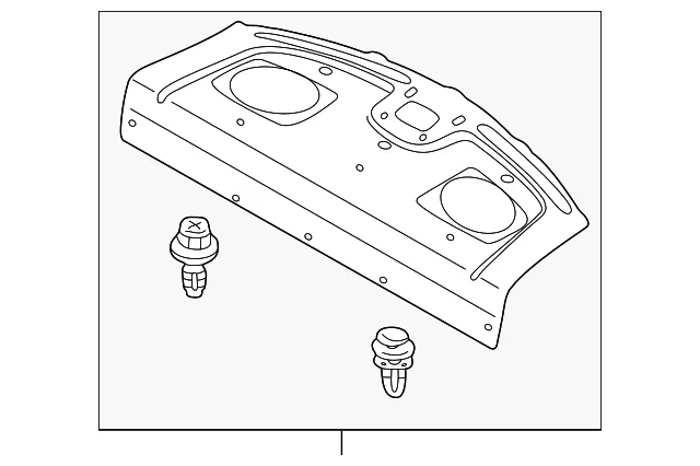 Package Tray Trim - Mazda (bl8e683a0a65)