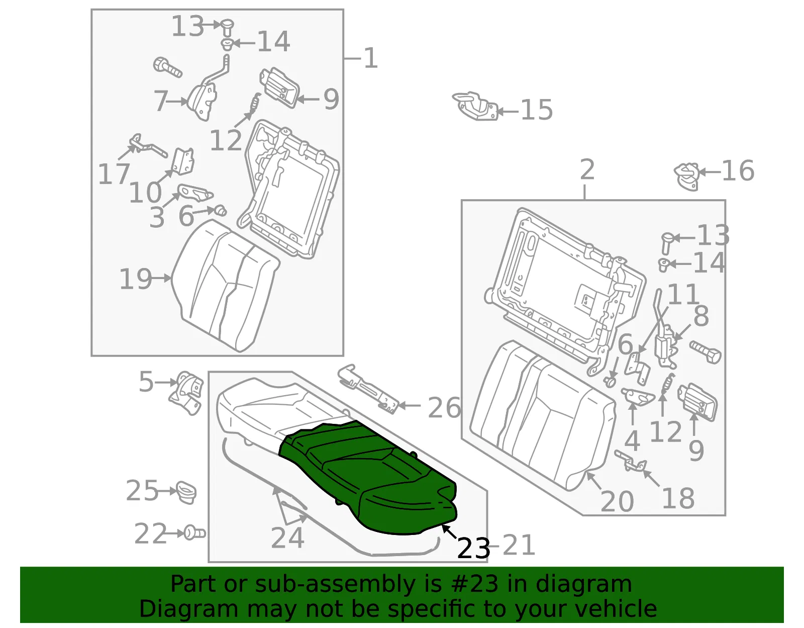 Seat Cover - Mazda (bl8f88201a05) - view 2