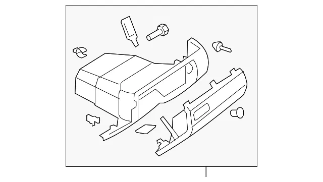 Glove Box Assembly - Mazda (bn8k64030e02)