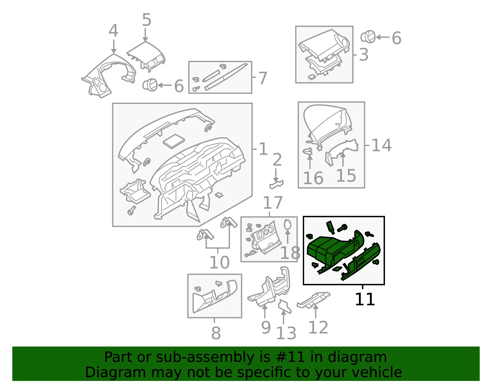 Glove Box Assembly - Mazda (bn8k64030e02) - view 2