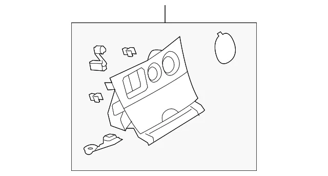 Instrument Panel Trim Panel - Mazda (bn8p55210b)