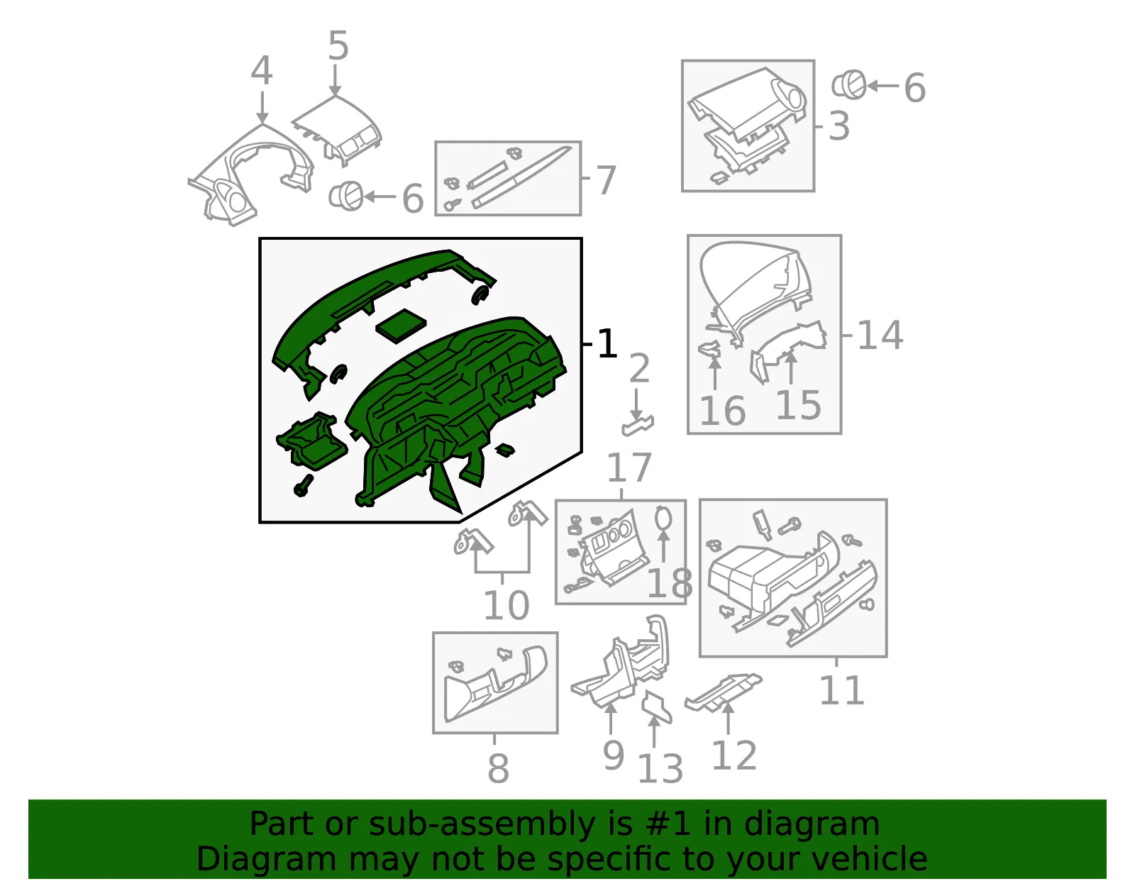 Instrument Panel - Mazda (bn8p6042xm) - view 2