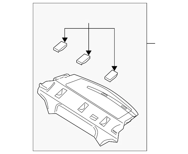 Package Tray Trim - Mazda (bn8v683a0h30)