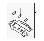 Package Tray Trim - Mazda (bn8v683a0h30) - view 3