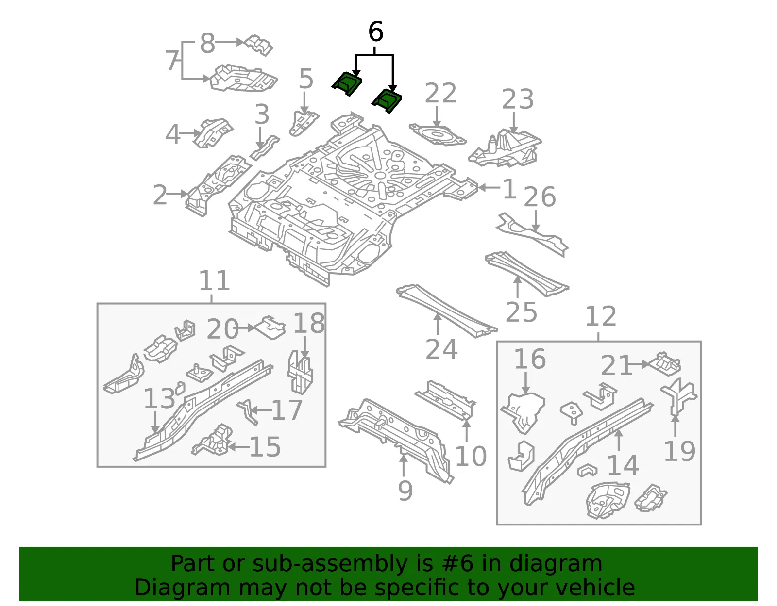 Seat Frame Bracket - Mazda (bp4k5378xa) - view 2