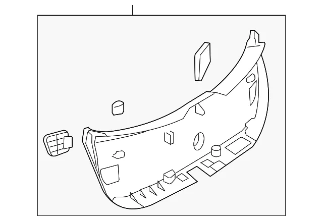 Lift-Gate Trim - Mazda (bp4k68960j02)