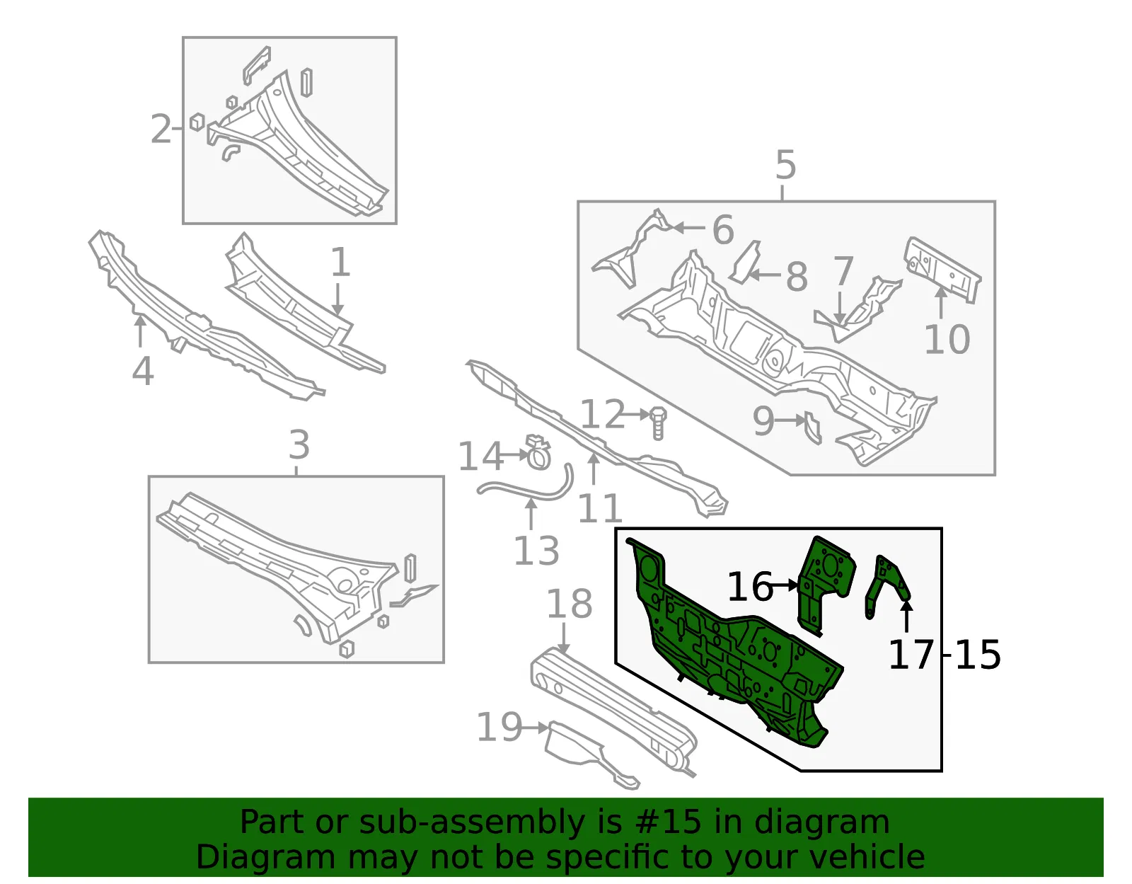 Lower Dash Panel - Mazda (bpy0534a0b) - view 2