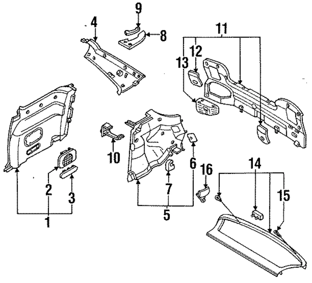 Trim Panel Assembly - Mazda (br936889xc32)