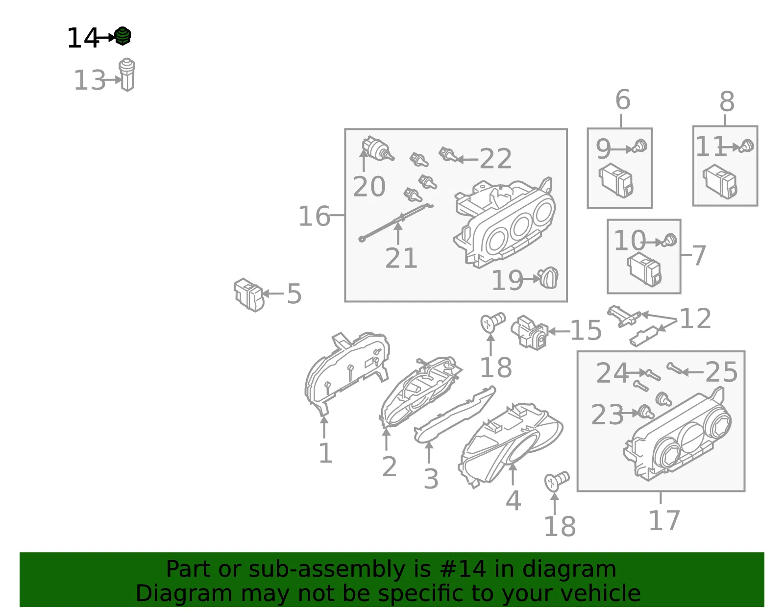 Instrument Panel Cover - Mazda (c00461799a) - view 2
