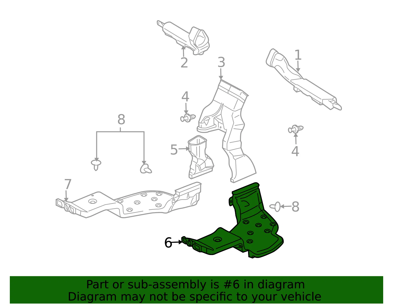 Instrument Panel Air Duct - Mazda (c23561272) - view 2