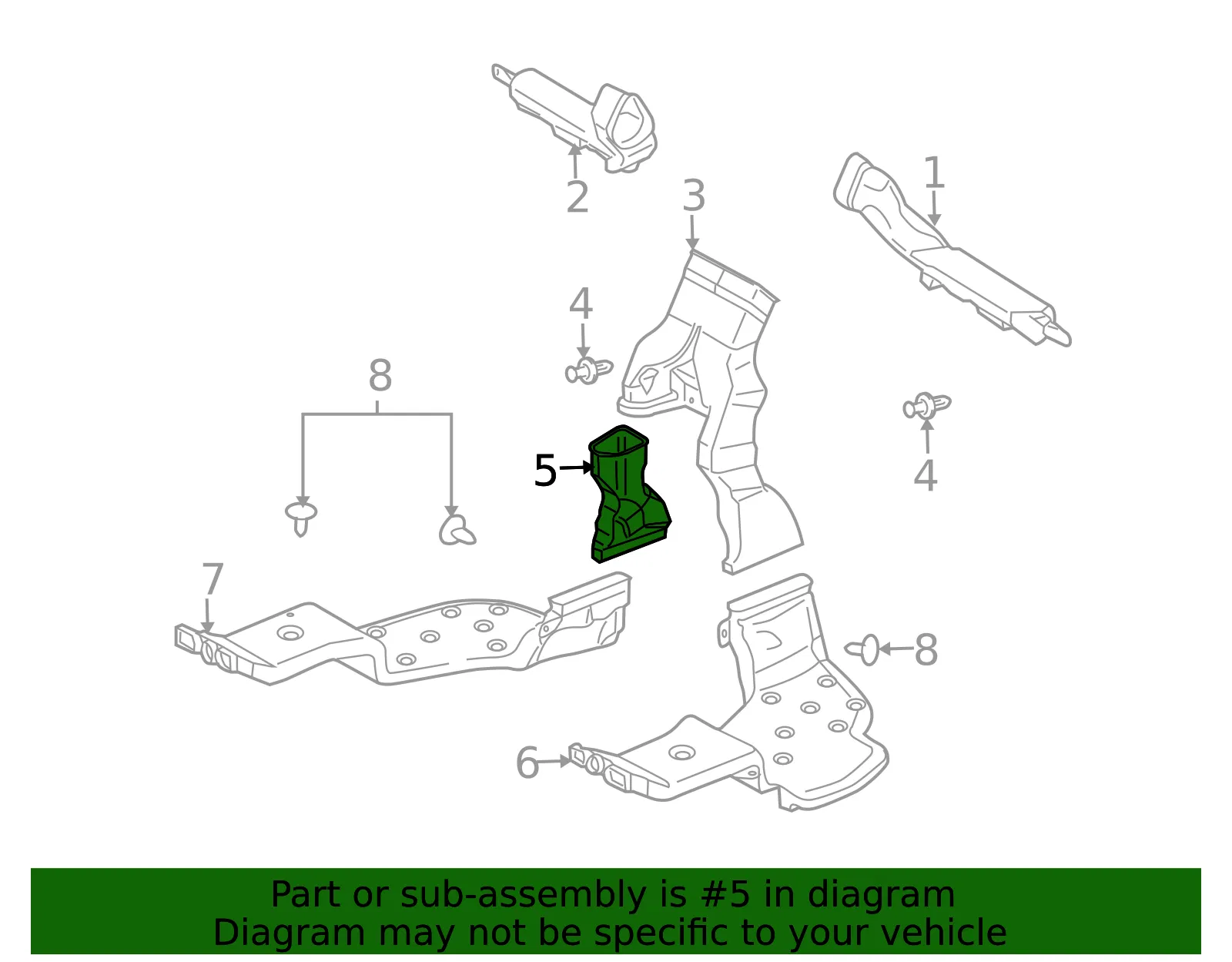 Instrument Panel Air Duct - Mazda (c23561275) - view 2