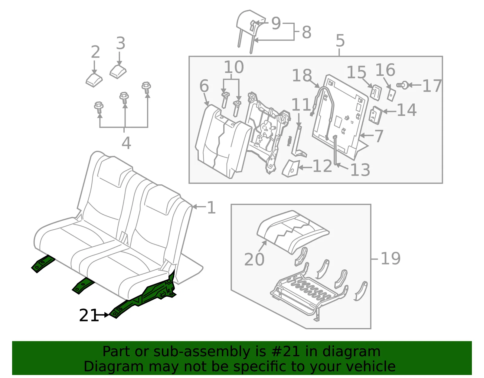 Seat Frame - Mazda (c24388671a) - view 2