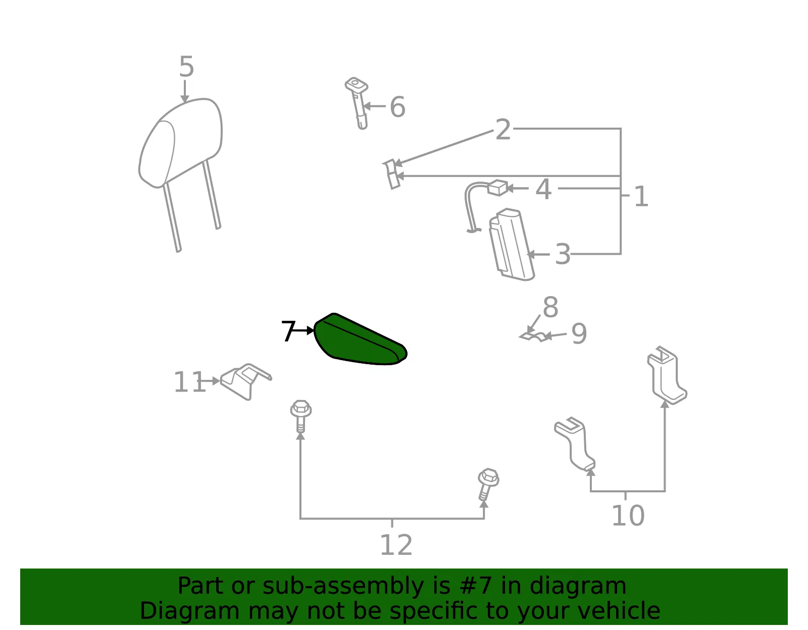 Seat Armrest - Mazda (c257881c0b02) - view 2